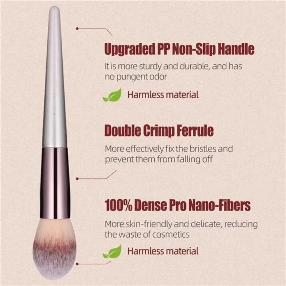 Makeup Brush Set 18 Pcs Premium Synthetic Foundation Powder Concealers